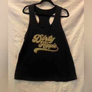 Black 'Dirty Hippie' Tank Top